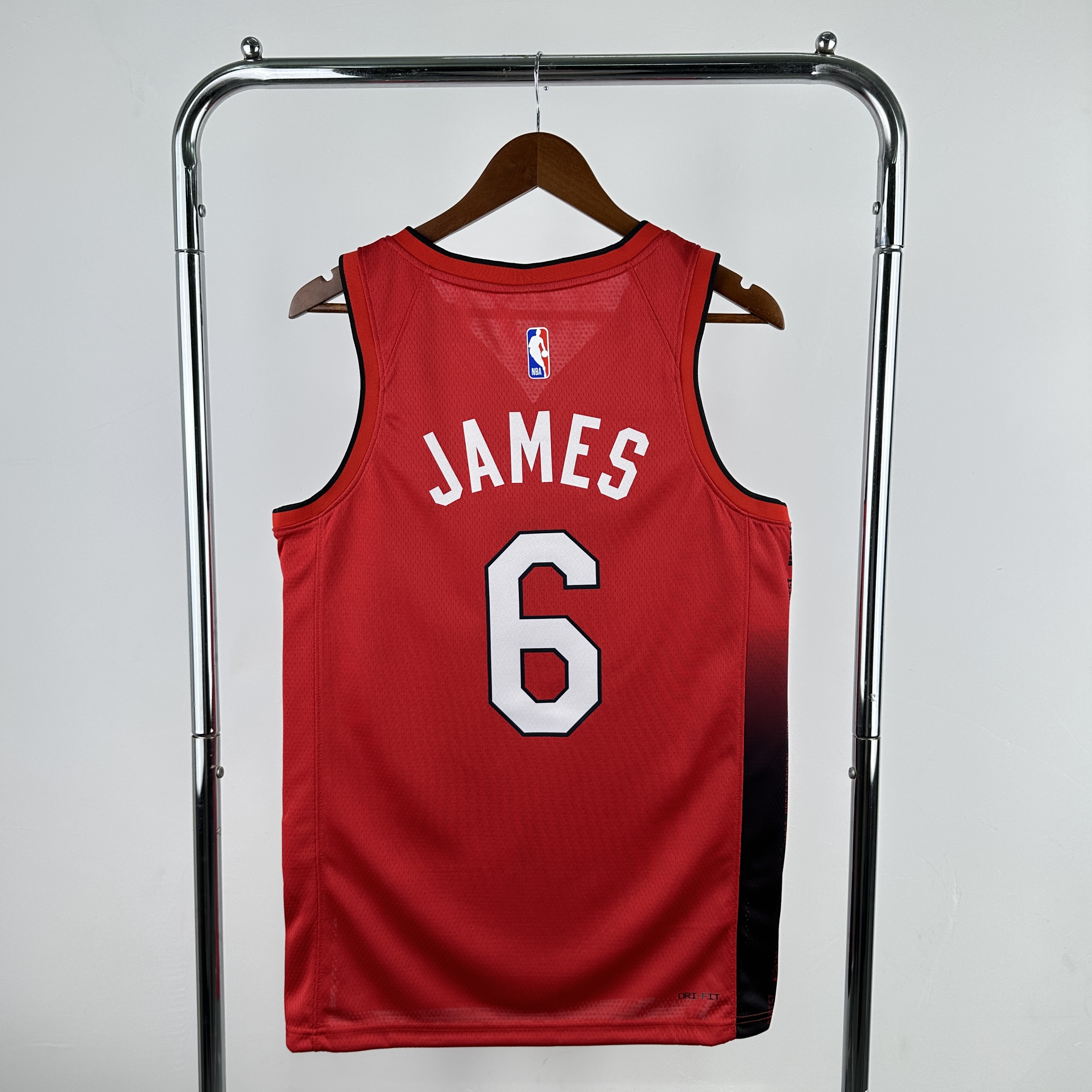 Men Miami Heat #6 James Red City Edition Season Nike 2025 NBA Jersey->miami heat->NBA Jersey